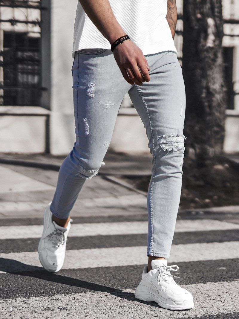 Muške Traperice Sive OZONEE DO/2463