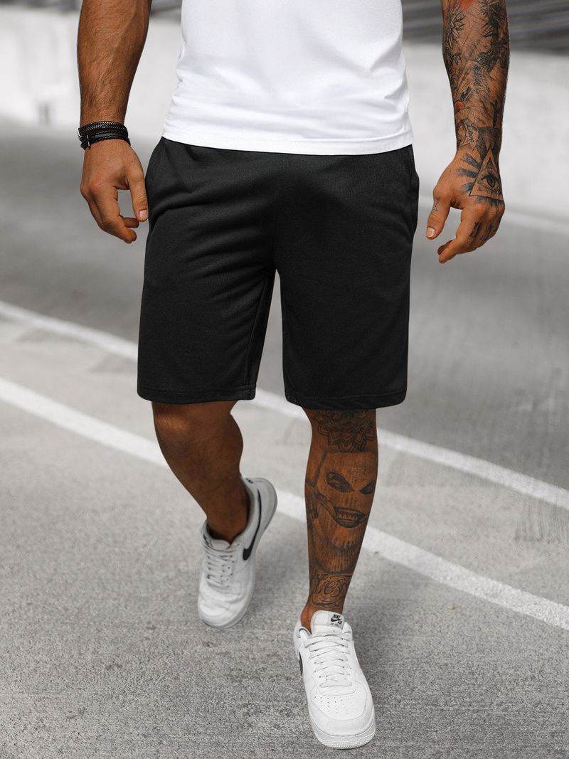 Muške sportske kratke hlače crne OZONEE JS/8K100/3Z