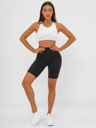 Kratke ženske tajice crne OZONEE JS/17K583/3