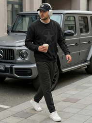 Muška dukserica crna OZONEE JS/8B1991/3