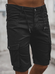 Muške Chino Kratke Hlače Crne OZONEE T/BB70011/1