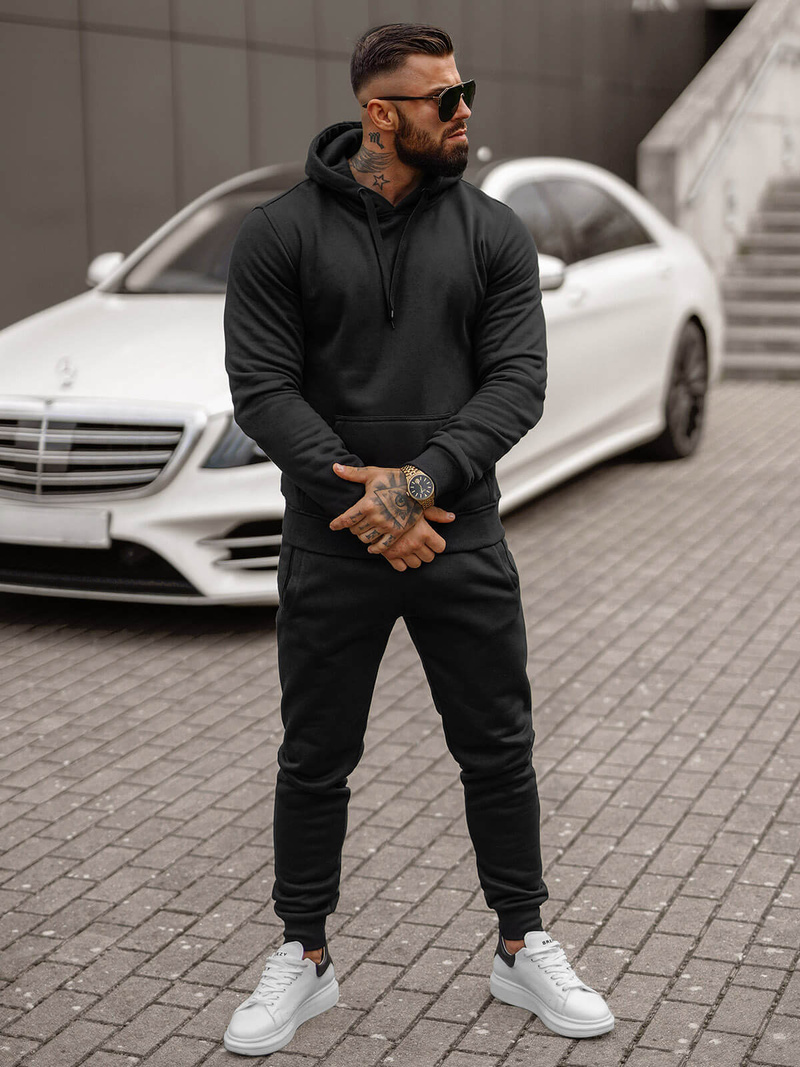 Muška trenirka crna OZONEE JS/68C10381/3Z