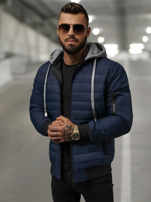 Muška jakna modra OZONEE JS/8M985/215