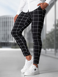 Muške Chino Hlače Crne OZONEE O/P4009Z