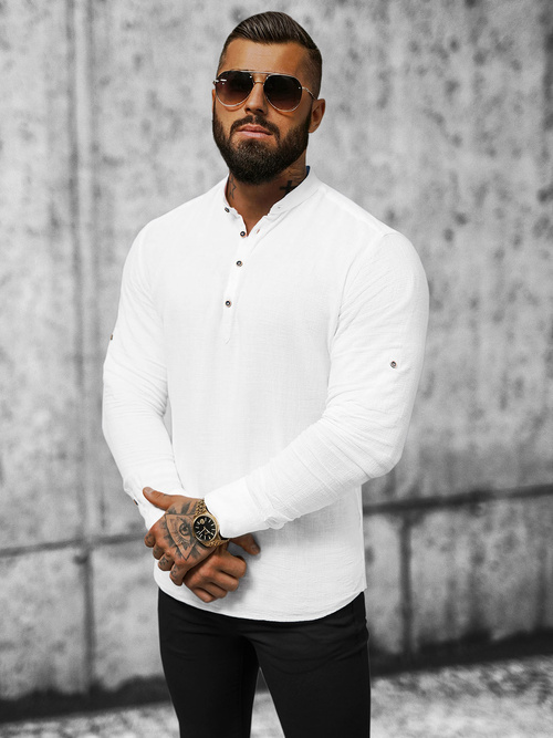 Muška Košulja Bijela OZONEE O/V31