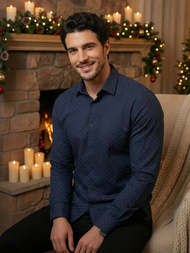 Muška Košulja Modra OZONEE V/V183Z