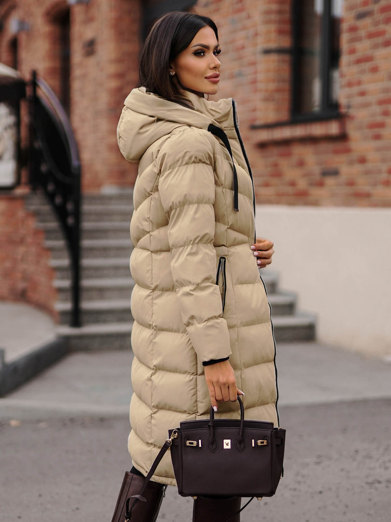 Ženska jakna bež OZONEE JS/M736/62Z