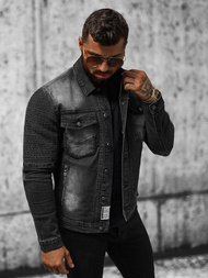 Muška traper jakna crna OZONEE NB/MJ521N