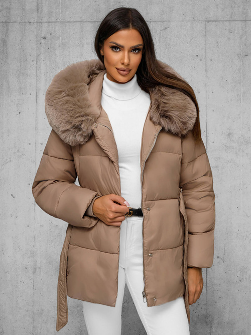 Ženska Jakna Bež OZONEE JS/16M9206/62Z