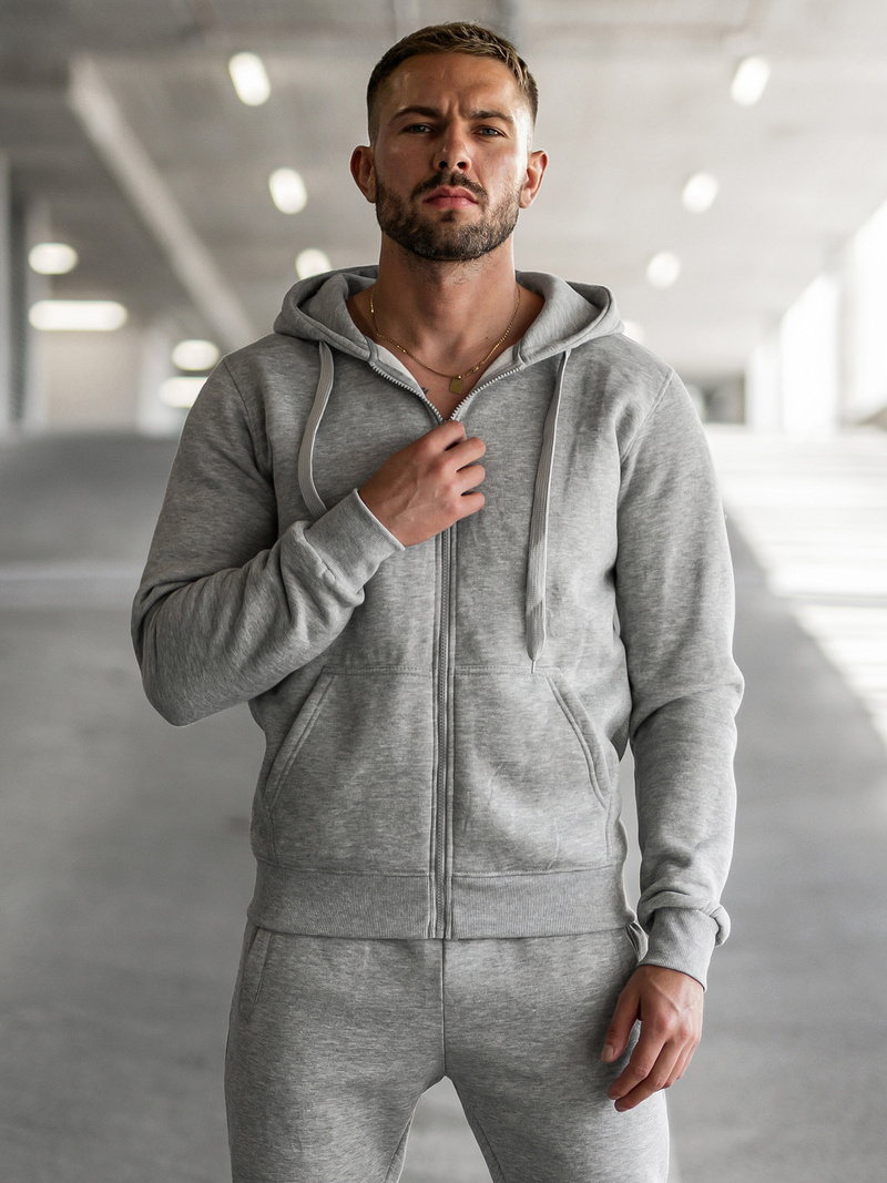 Muška trenirka siva OZONEE JS/68C10386/2Z