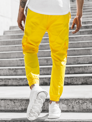 Muške chino jogger hlače Žute OZONEE DJ/5580