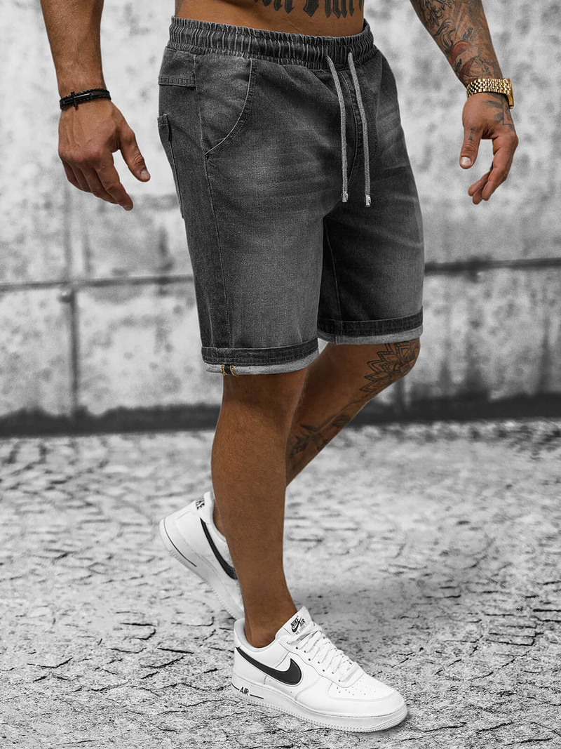 Muške Kratke Hlače Grafitne OZONEE NB/MP0276GC