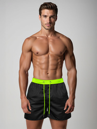 Muške kupaće kratke hlače crno/žute OZONEE JS/17K561/5Z