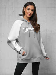 Dukserica s kapuljačom siva OZONEE O/SWE23027