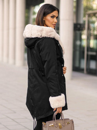 Ženska Zimska Jakna Crna OZONEE JS/M763/392Z