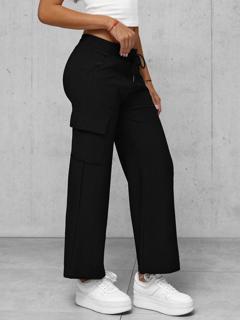 Ženske hlače crne OZONEE JS/92K515/3