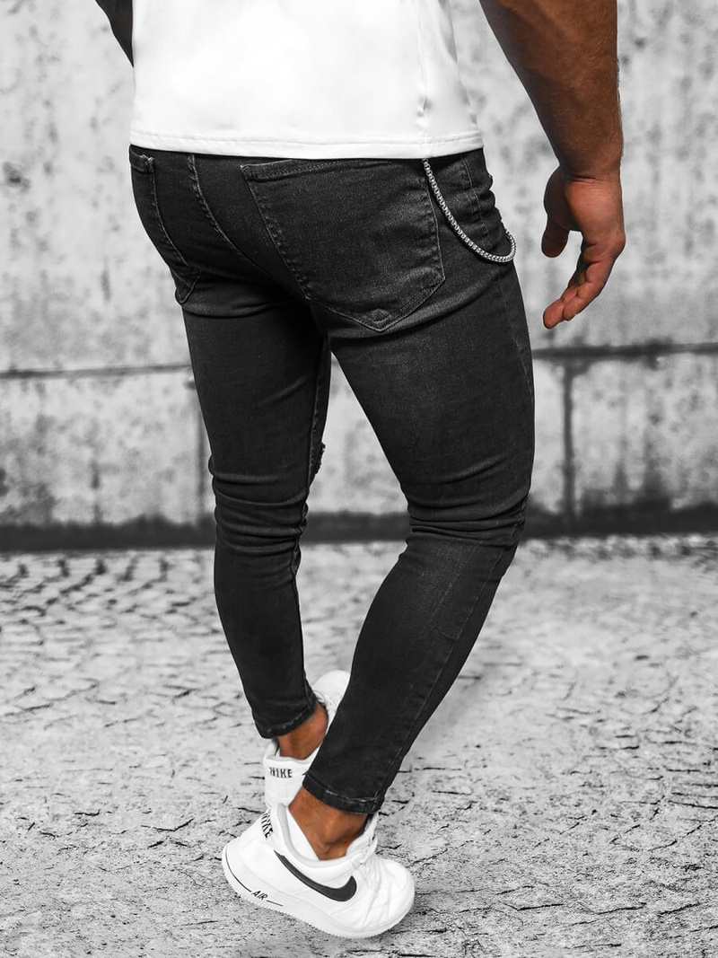 Muške Traperice Crne OZONEE O/MB460