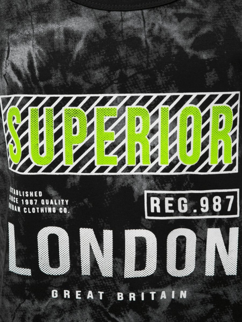 Muška majica bez rukava Crna OZONEE JS/SS11037Z