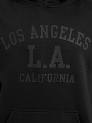 Muška dukserica s kapuljačom crna OZONEE JS/8B1972/3