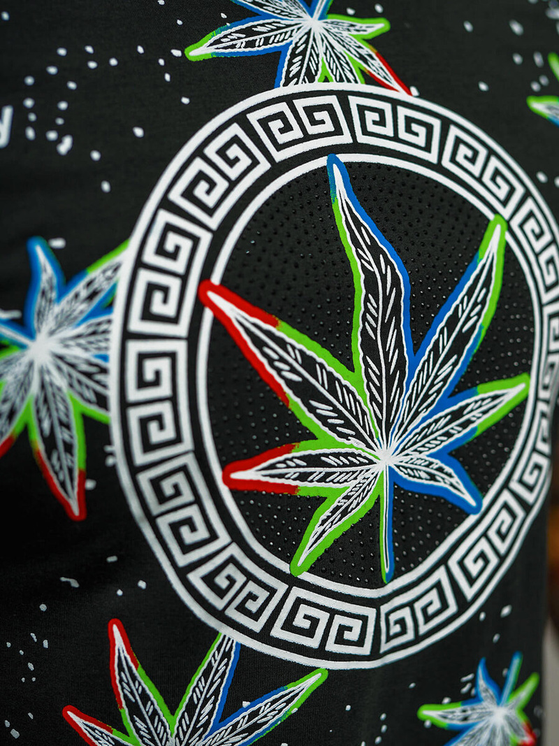 Muška majica crna OZONEE O/T136/3