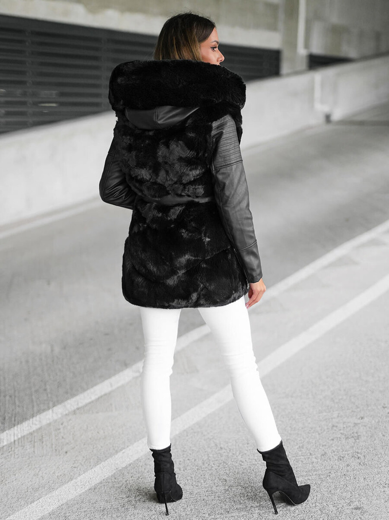 Ženska jakna crna OZONEE JS/11Z8090Z