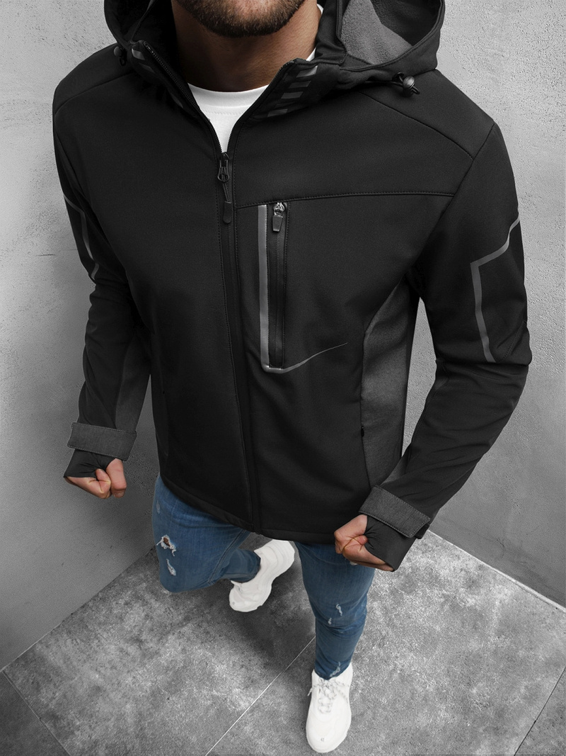 Muška softshell jakna Crna OZONEE JS/HM191/1