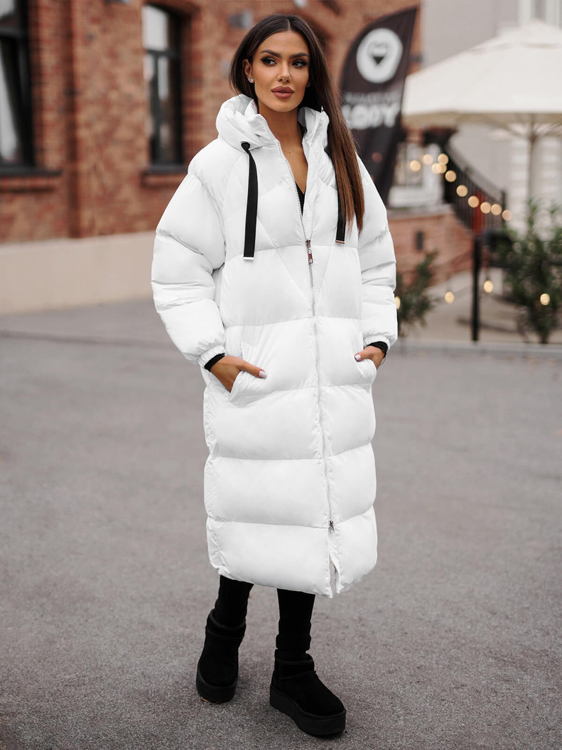 Ženska jakna bijela OZONEE JS/5M3163/281Z