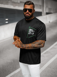  Muška majica crna OZONEE O/3C333