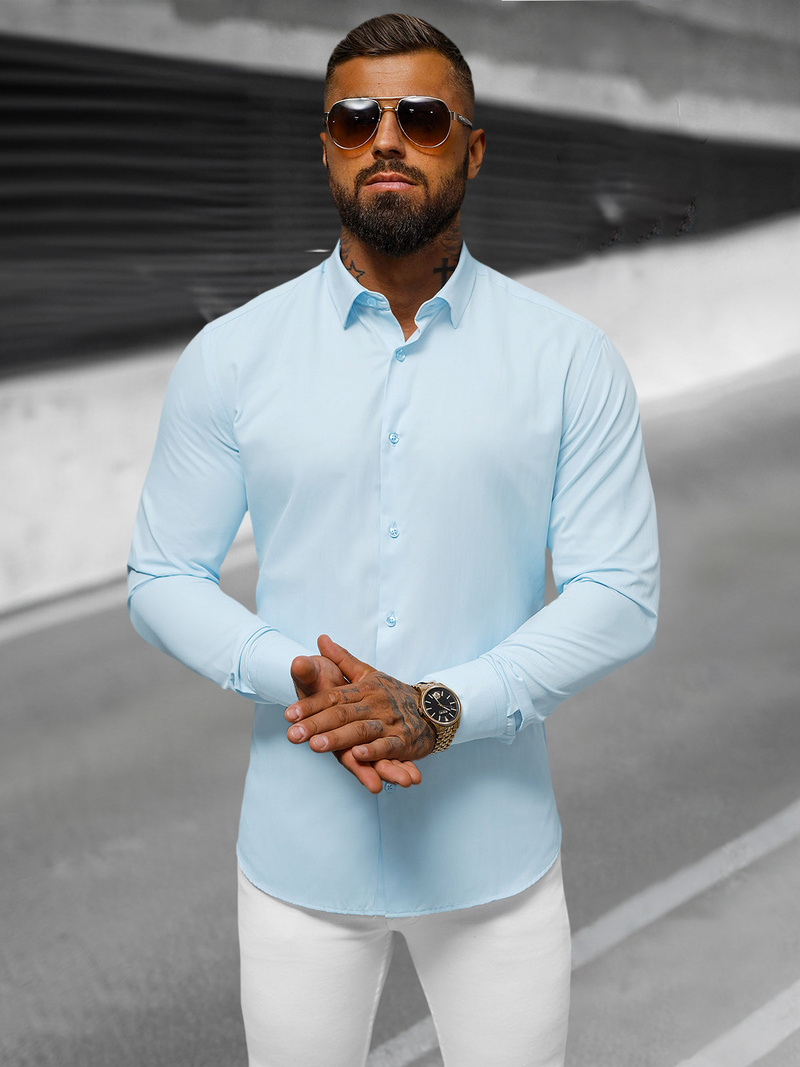 Muška Košulja Svijetloplava OZONEE O/V59