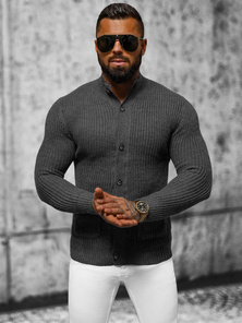 Muški džemper grafitni OZONEE NB/MM6020/3