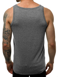 Muška majica bez rukava grafitna OZONEE JS/SS11033