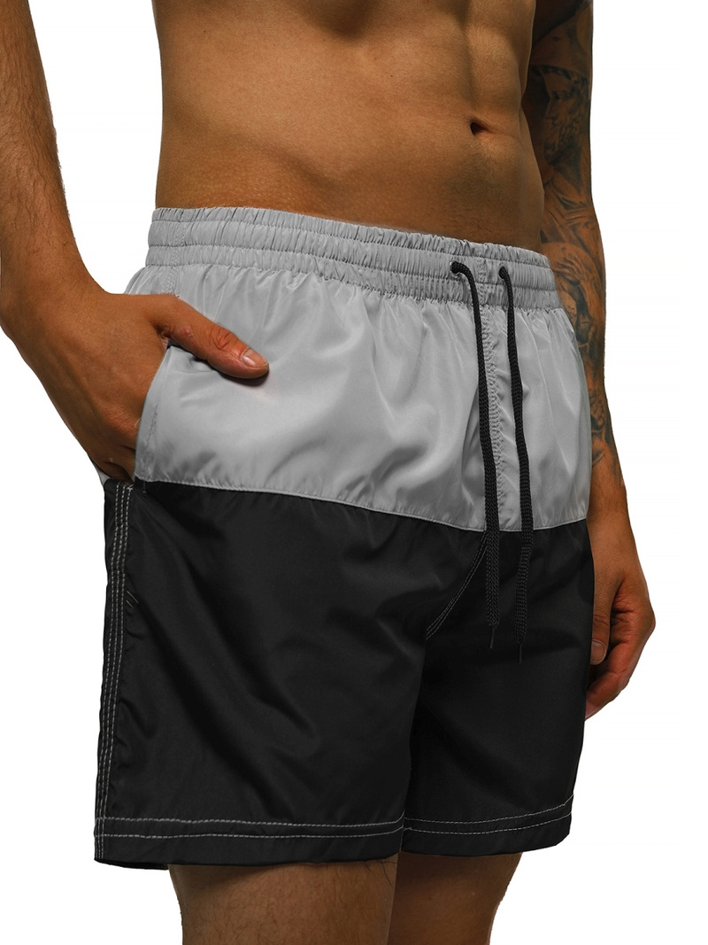 Muške kupaće kratke hlače sivo-crna OZONEE JS/HM065