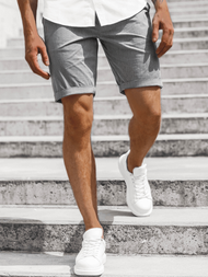 Muške chino kratke hlače grafitne OZONEE DJ/1011