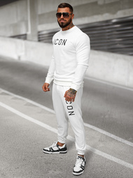 Muške sportske hlače bijele OZONEE O/D9125Z