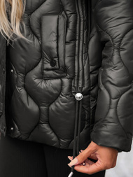 Ženska jakna Crno-Smeđa OZONEE JS/5M3226/392A