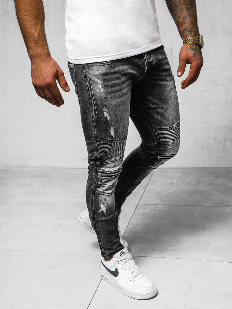 Muške traperice crne OZONEE NB/MP007NZ