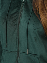 Ženski trenirka od velura tamno-zelena OZONEE JS/8C1176/9Z