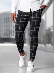 Muške Chino Hlače Crne OZONEE O/P4009Z