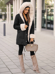 Ženska Zimska Jakna Crna OZONEE JS/M763/392Z