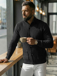 Muški Džemper Crni OZONEE NB/MM6020/4Z