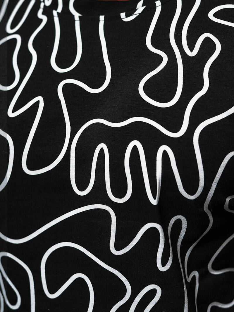 Muška Majica Crna OZONEE JS/8T1198/3