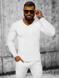 Muški Džemper Bijeli OZONEE NB/MMB601/1Z