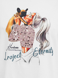 Ženska majica bijele OZONEE JS/95T2575/1