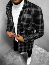 Muški kaput Crno-bijeli OZONEE O/5628