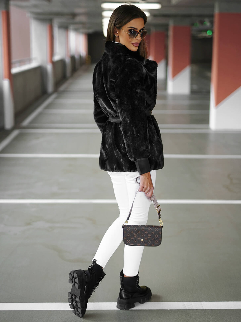 Ženska jakna crna OZONEE JS/11Z8075Z