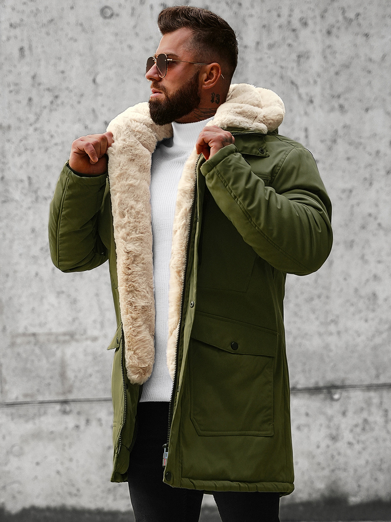 Muška parka jakna zelena OZONEE JS/22M37/136