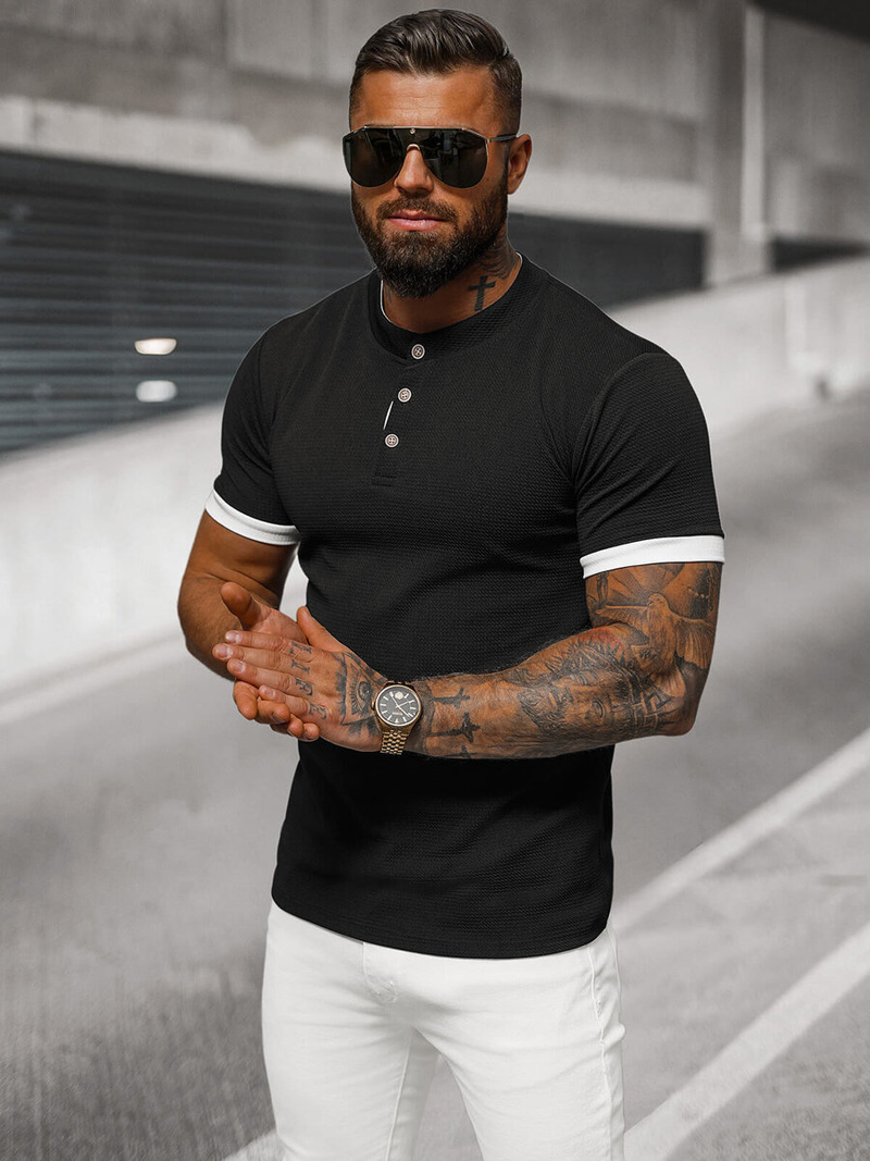 Muška Majica Crna OZONEE O/M011