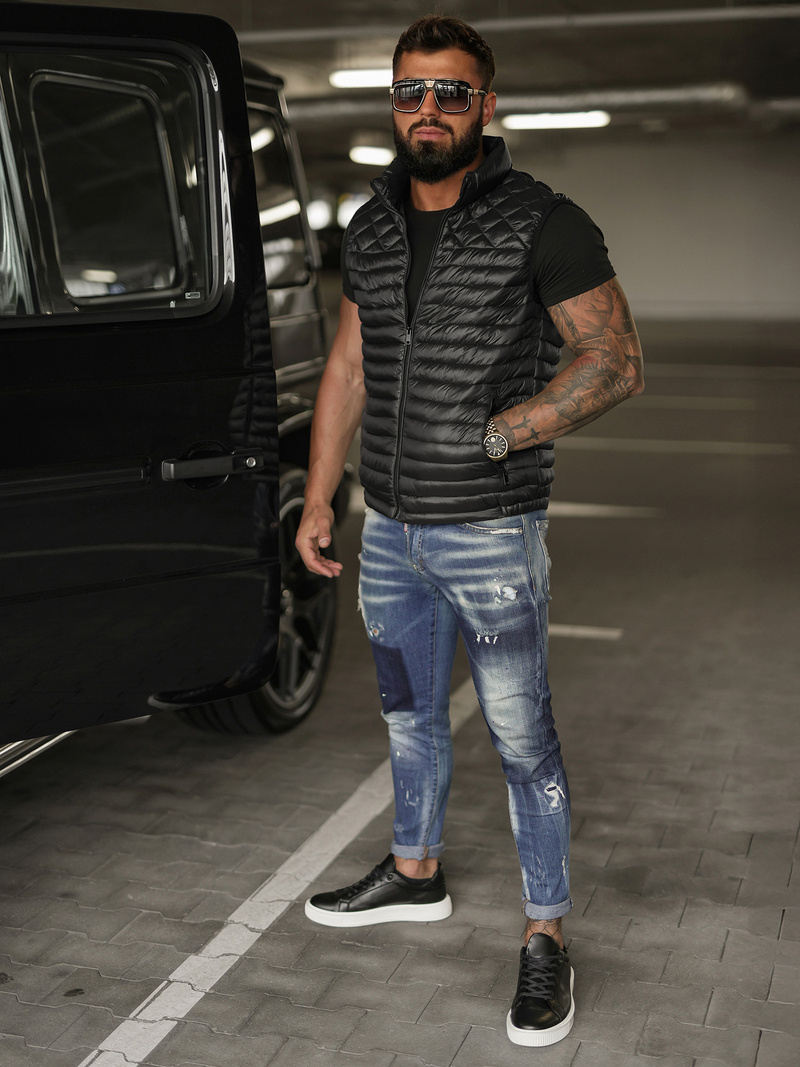 Muški prsluk crni OZONEE JS/16M9333/392BZ