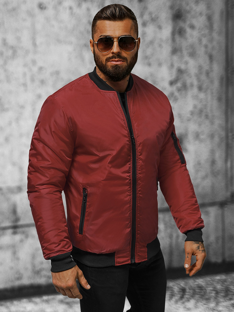 Muška jakna bordo OZONEE JS/AK95Z