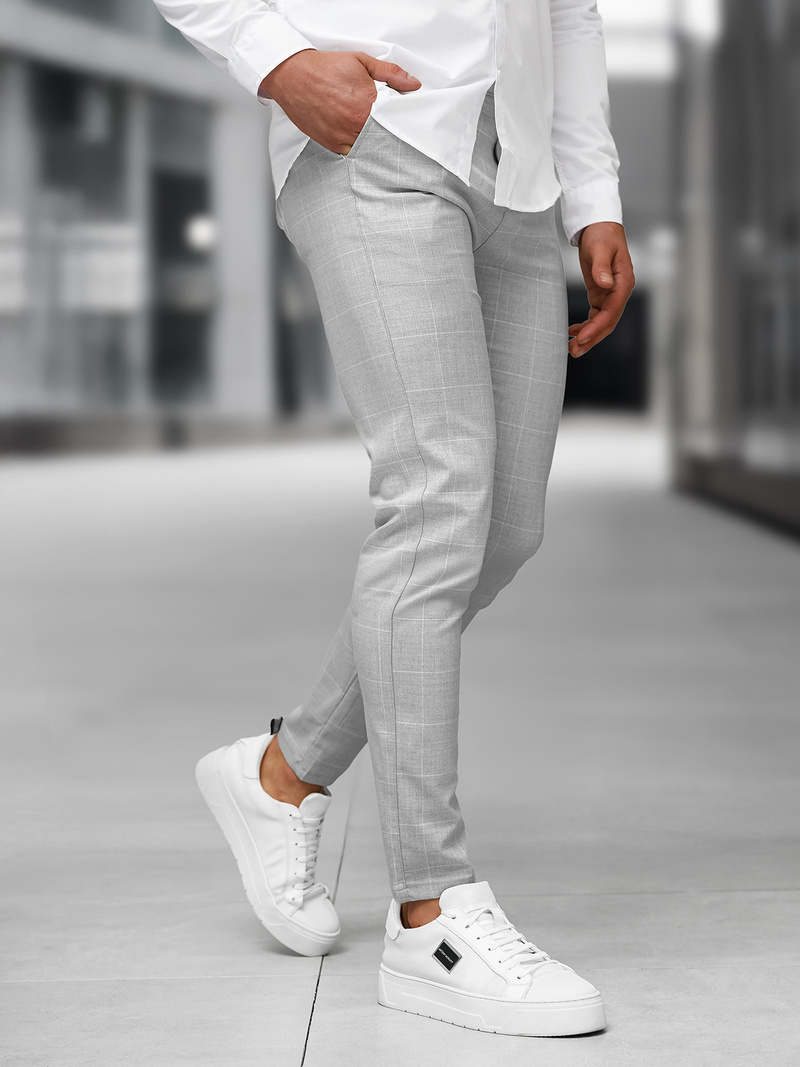 Muške chino hlače sive OZONEE DJ/5505Z